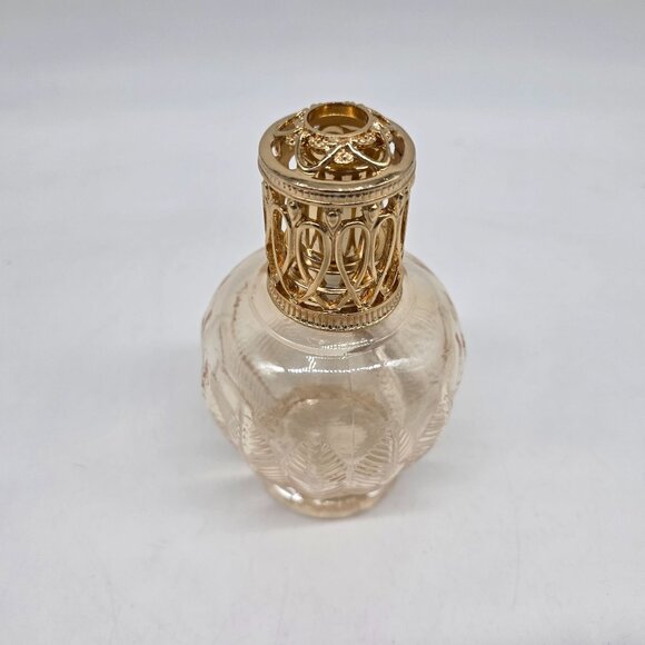 Vintage 1970’s Style Iridescent Glass Catalytic Fragrance Diffuser Lamp Peach & - Picture 2 of 4